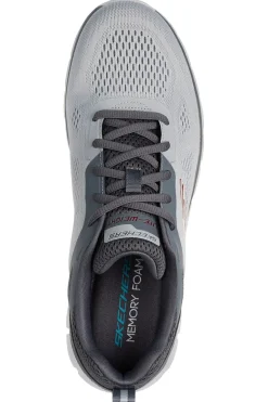 Graue Sportschuhe mit Memory Foam Skechers Track Breiter