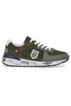 Grüne Sneakers mit Memory Soft Navy MM2281
