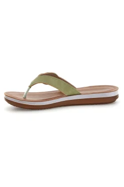Grüner Flip-Flop mit Schmucksteinbesatz Inblu 19 ZO