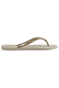 Havaianas Slip Top Cremefarbene Flip-Flop-Hausschuhe