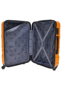 Indigeno Metropolitano 177/M 4-Rad TSA-zertifizierter Hartschalen-Trolley in Orange