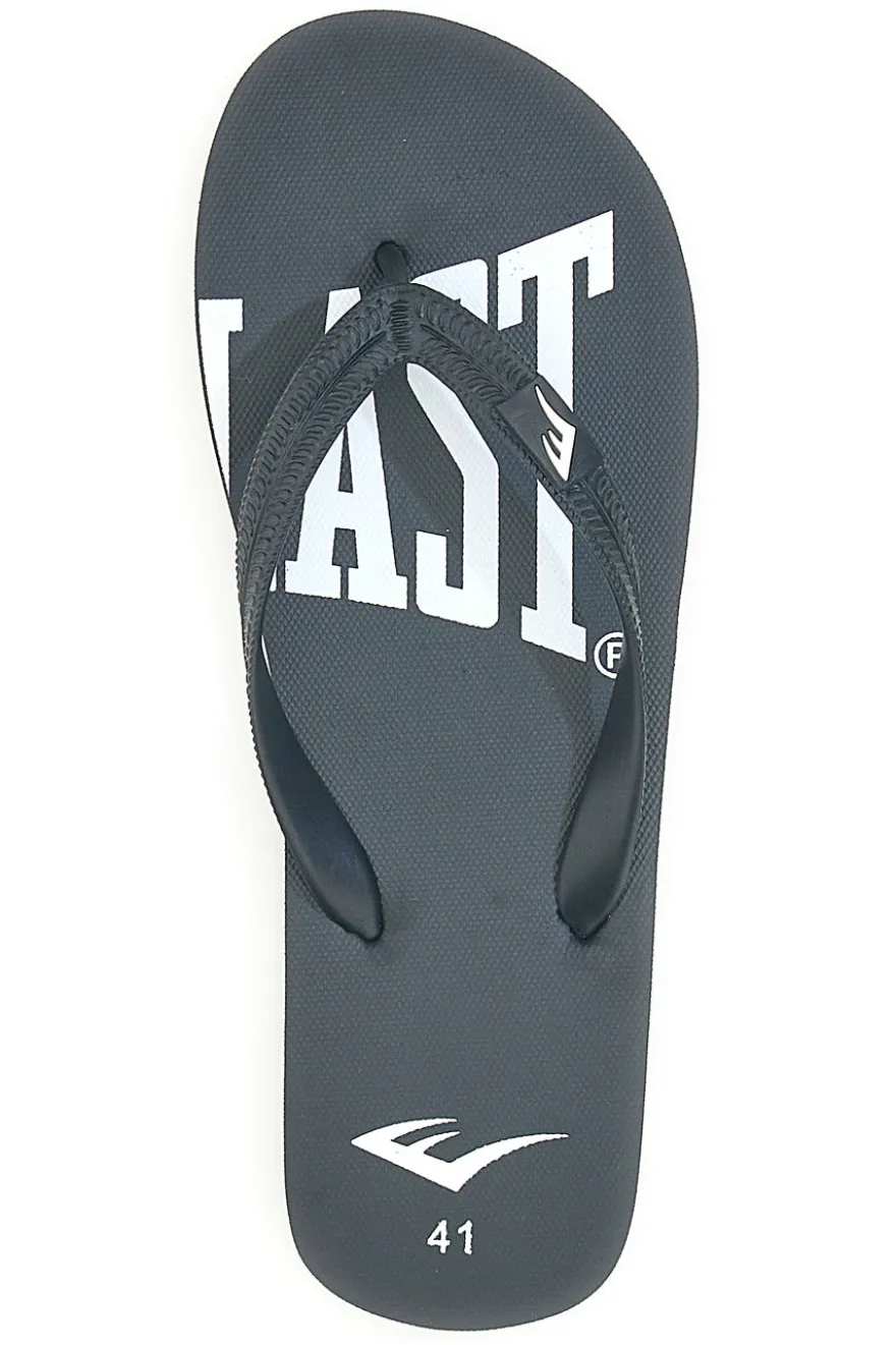 Infradito nere con stampa logo bianco EVERLAST EV010