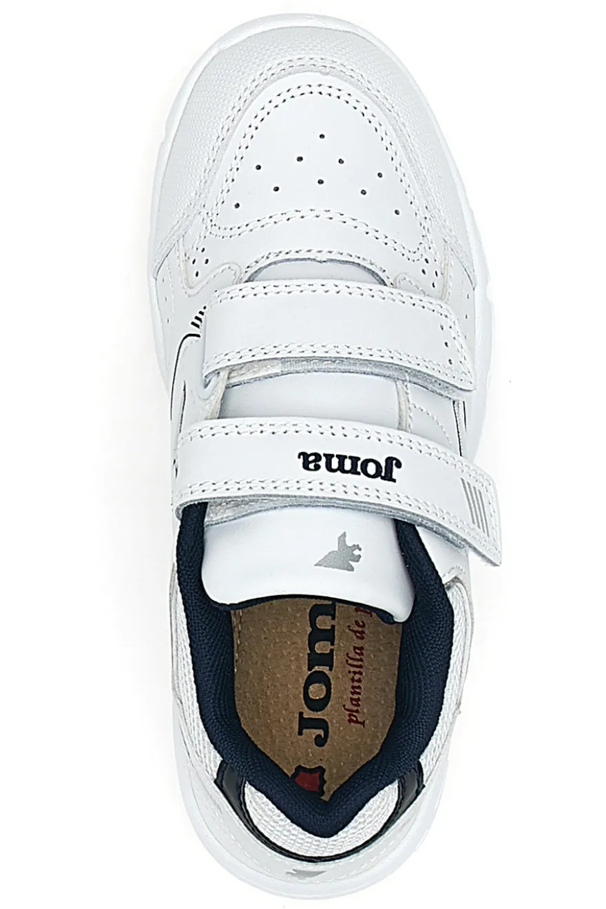 JOMA W.SCHOOL JR 2422 weiße Turnschuhe mit Tränen