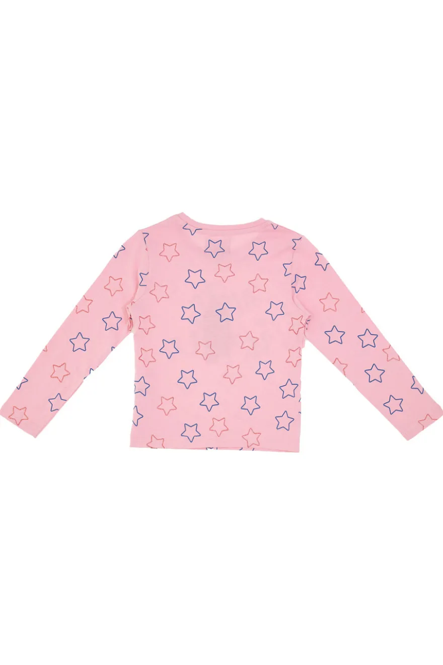 Langarm-T-Shirt „Thanks Mom“ 03006 Pink