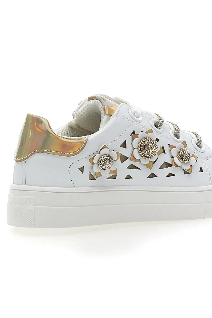 Laura Biagiotti Weiße Turnschuhe AG17044