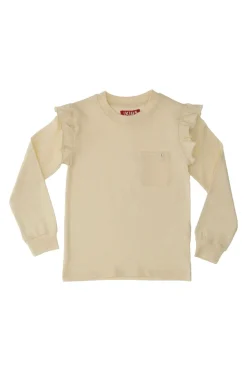 Maglia Bianca Girocollo a Maniche Lunghe PITT KIDS 6028