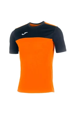Maglia Maniche Corte Sportiva Arancione e Nera JOMA WINNER