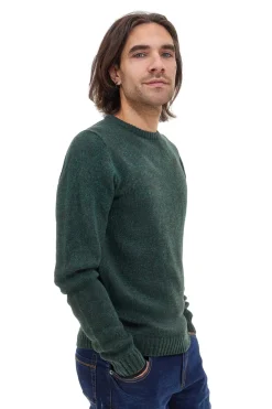 Maglione verde girocollo misto lana US Golf AC11