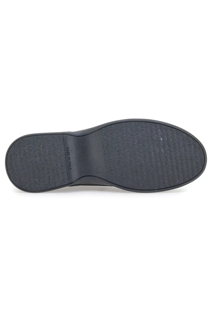 Marmaduke 01 Schwarze Schnürschuhe aus echtem Leder