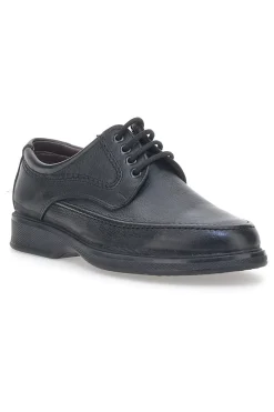 Marmaduke 01 Schwarze Schnürschuhe aus echtem Leder