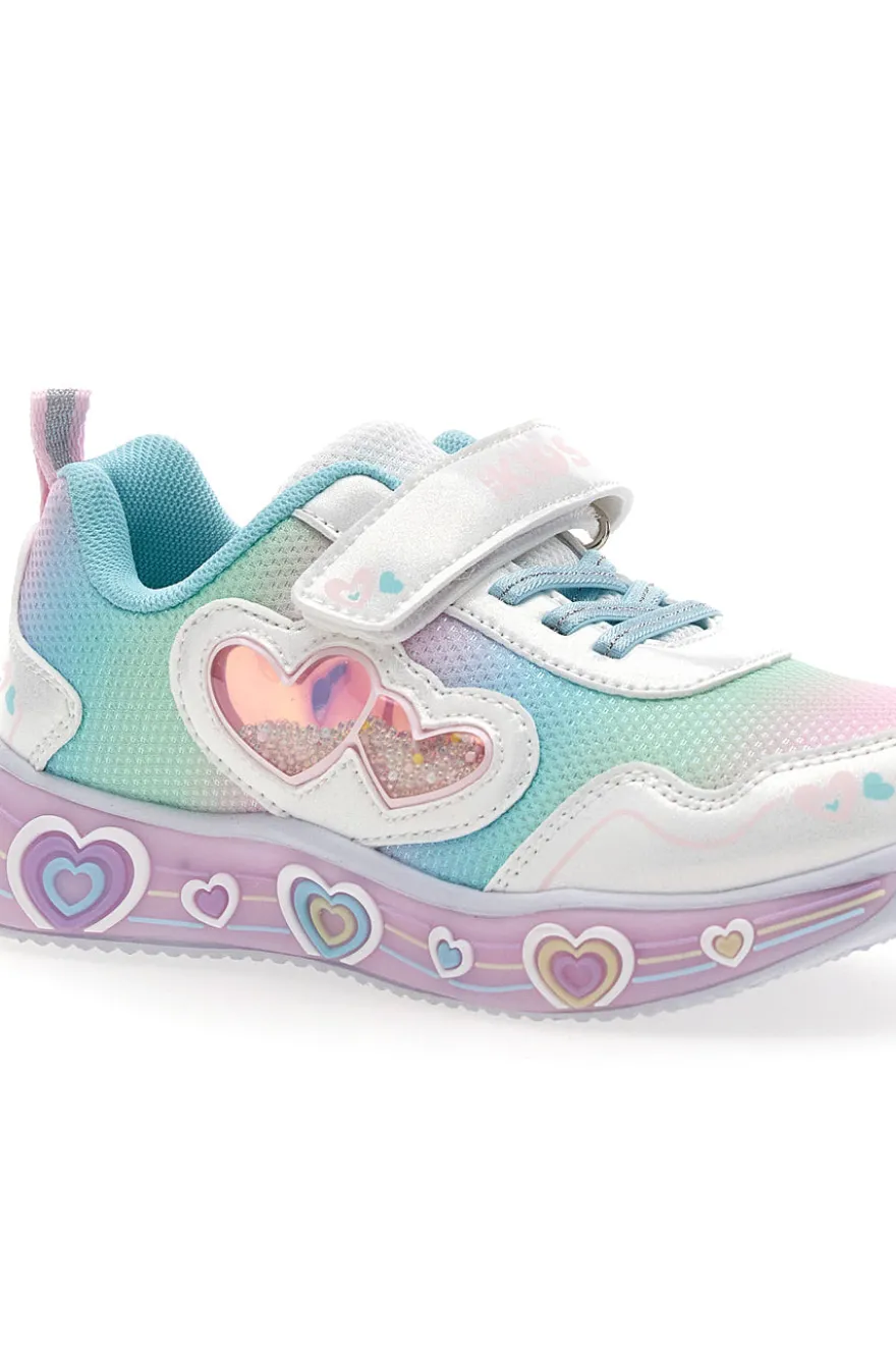 Mehrfarbige Schuhe mit Lichtern und Riemen Pitt Kinder 11314