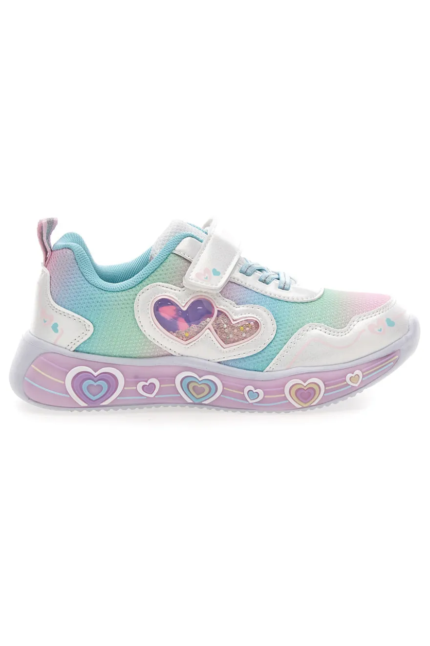 Mehrfarbige Schuhe mit Lichtern und Riemen Pitt Kinder 11314