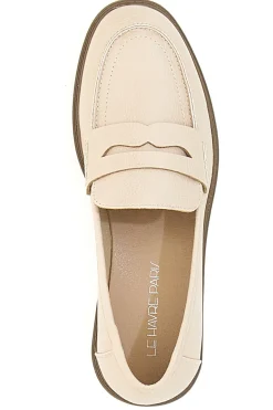 Mocassini Beige Con Bocca di Leone LE HAVRE PARIS H526826