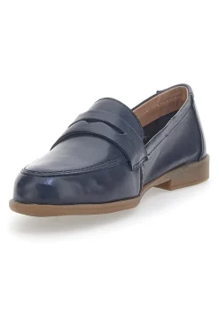 Mocassini Blu Con Bocca di Leone Pittarello Look 02 M