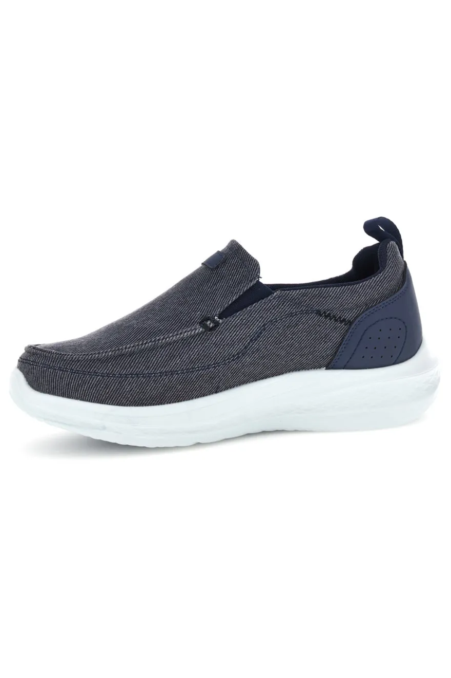 Mocassini blu in tessuto leggero Jerpoint PK6130C