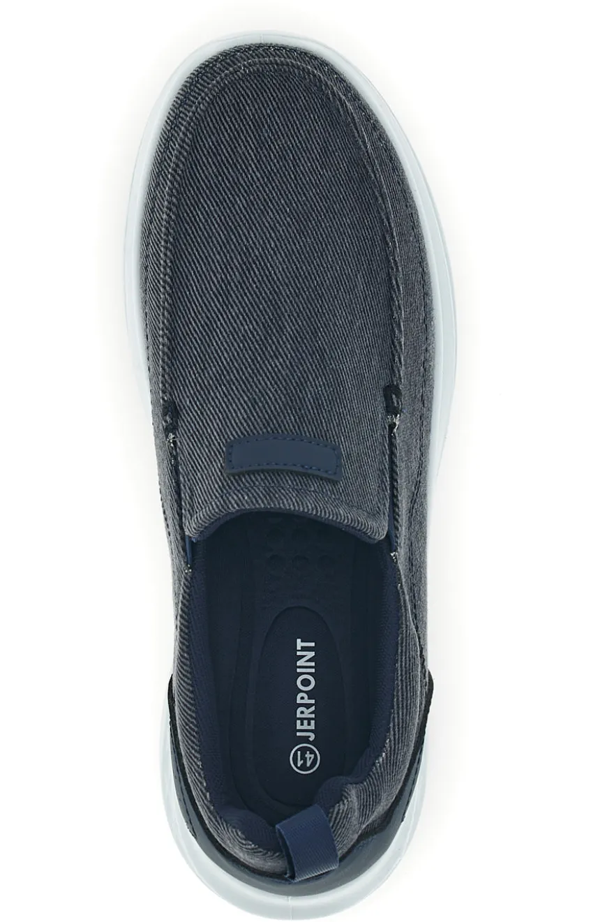 Mocassini blu in tessuto leggero Jerpoint PK6130C