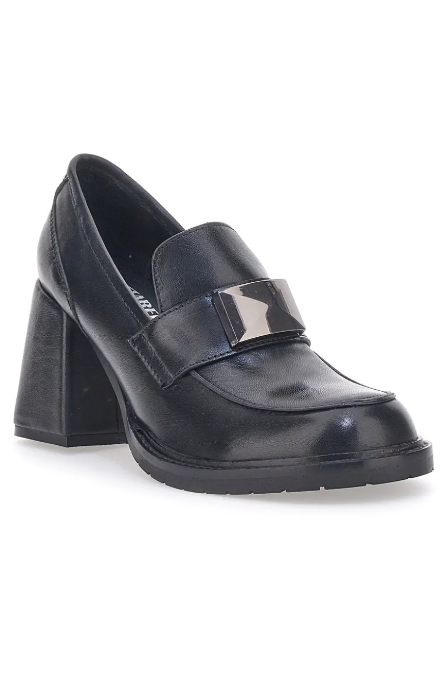 Mocassini con Tacco Pittarello Glam 7012 Neri