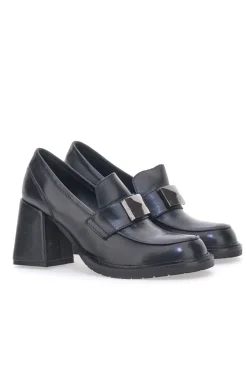 Mocassini con Tacco Pittarello Glam 7012 Neri
