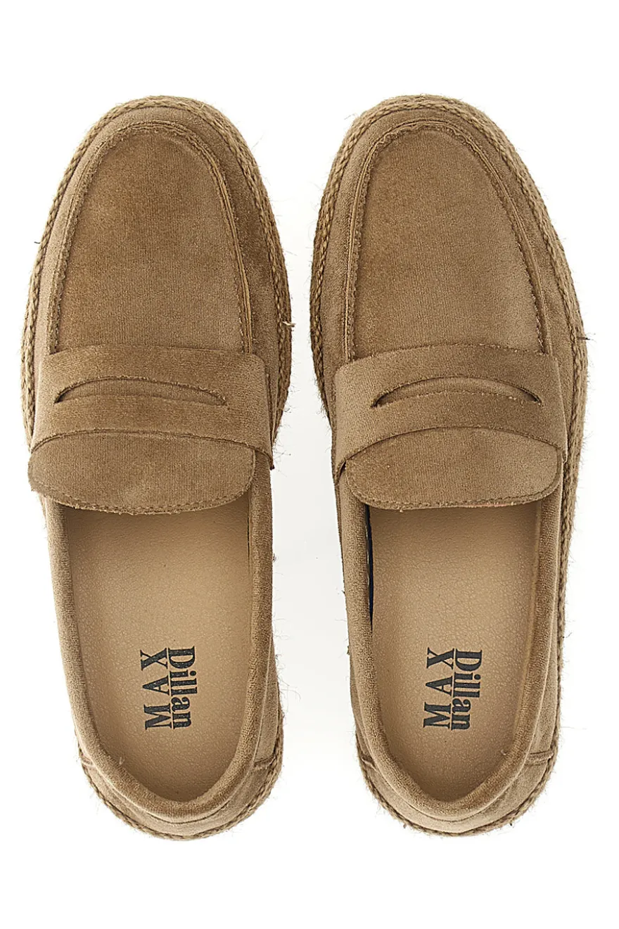 Mocassini Khaki con Dettaglio in Corda MAX DILLAN IY80013