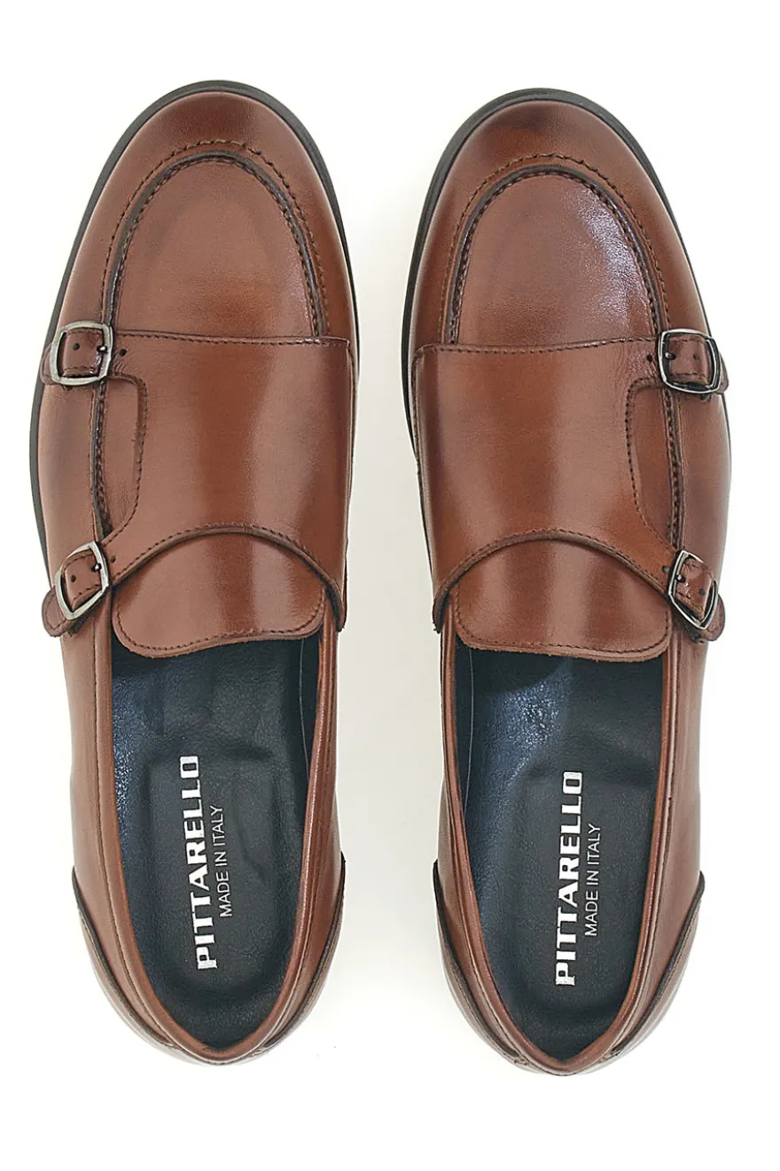 Mocassini Marroni In Vera Pelle Made In Italy Pittarello 2371
