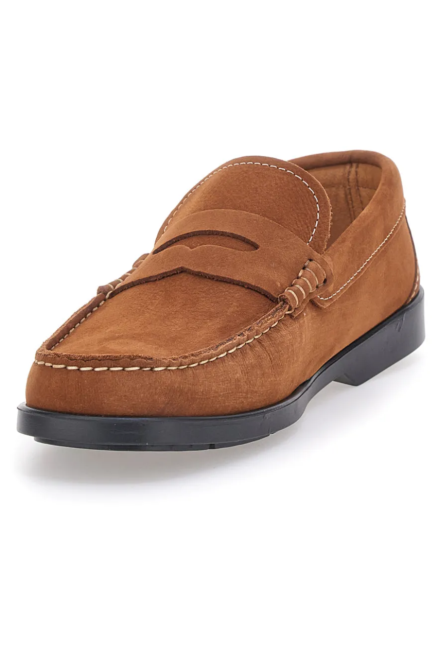 Mocassini Marroni In Vera Pelle Made In Italy Jerpoint 102