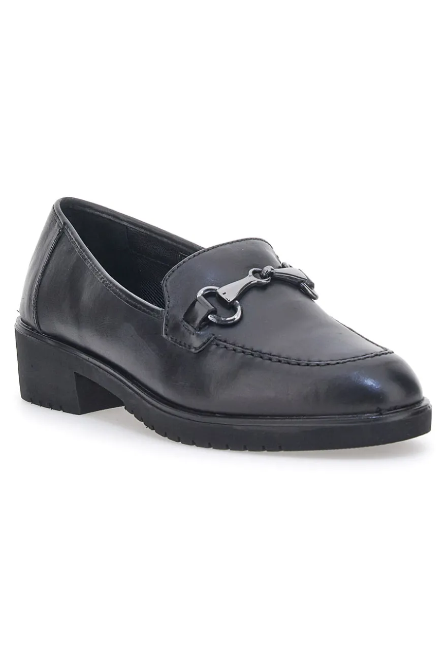 Mocassini Me & Me 15562 Nero Vera Pelle