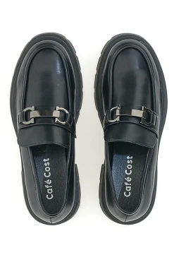 Mocassini Neri Con Platform Cafe' Cost 2102613