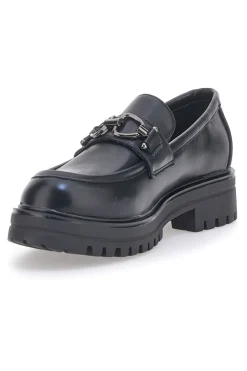 Mocassini Neri Con Platform Cafe' Cost 695151