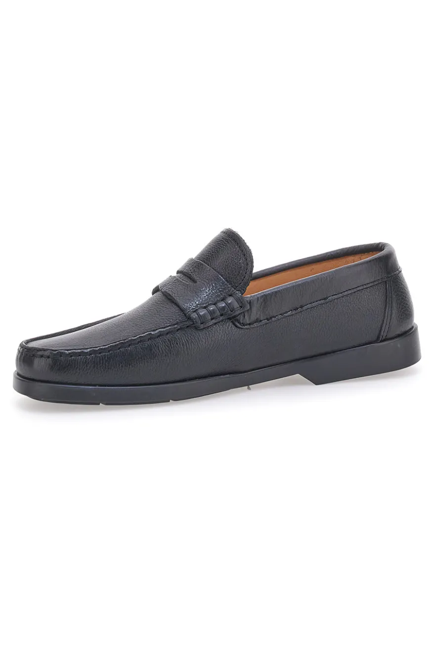 Mocassini Neri In Vera Pelle Made In Italy Jerpoint 102
