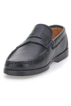 Mocassini Neri In Vera Pelle Made In Italy Jerpoint 102