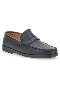 Mocassini Neri In Vera Pelle Made In Italy Jerpoint 102