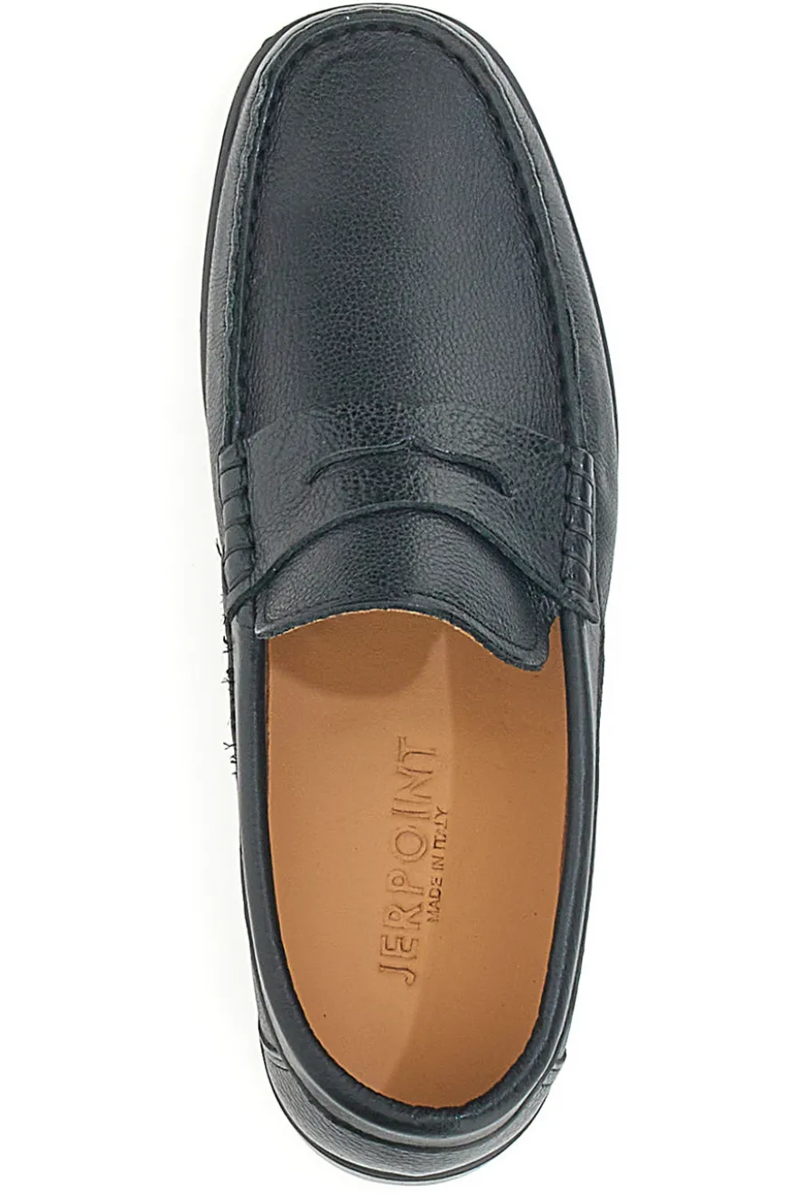 Mocassini Neri In Vera Pelle Made In Italy Jerpoint 102