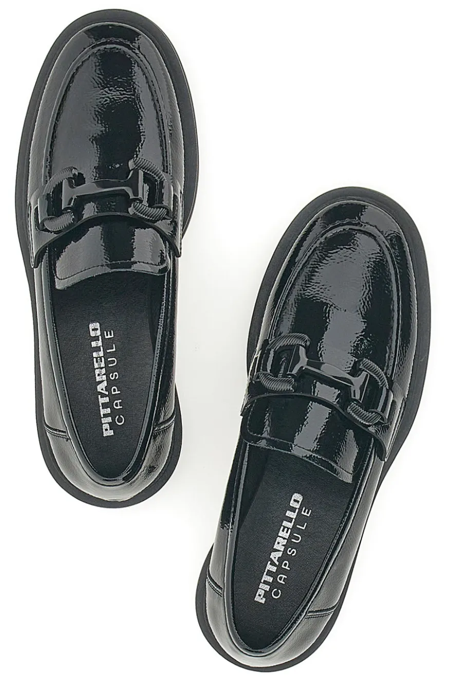 Mocassini neri in vernice PITTARELLO CAPSULE 24175001