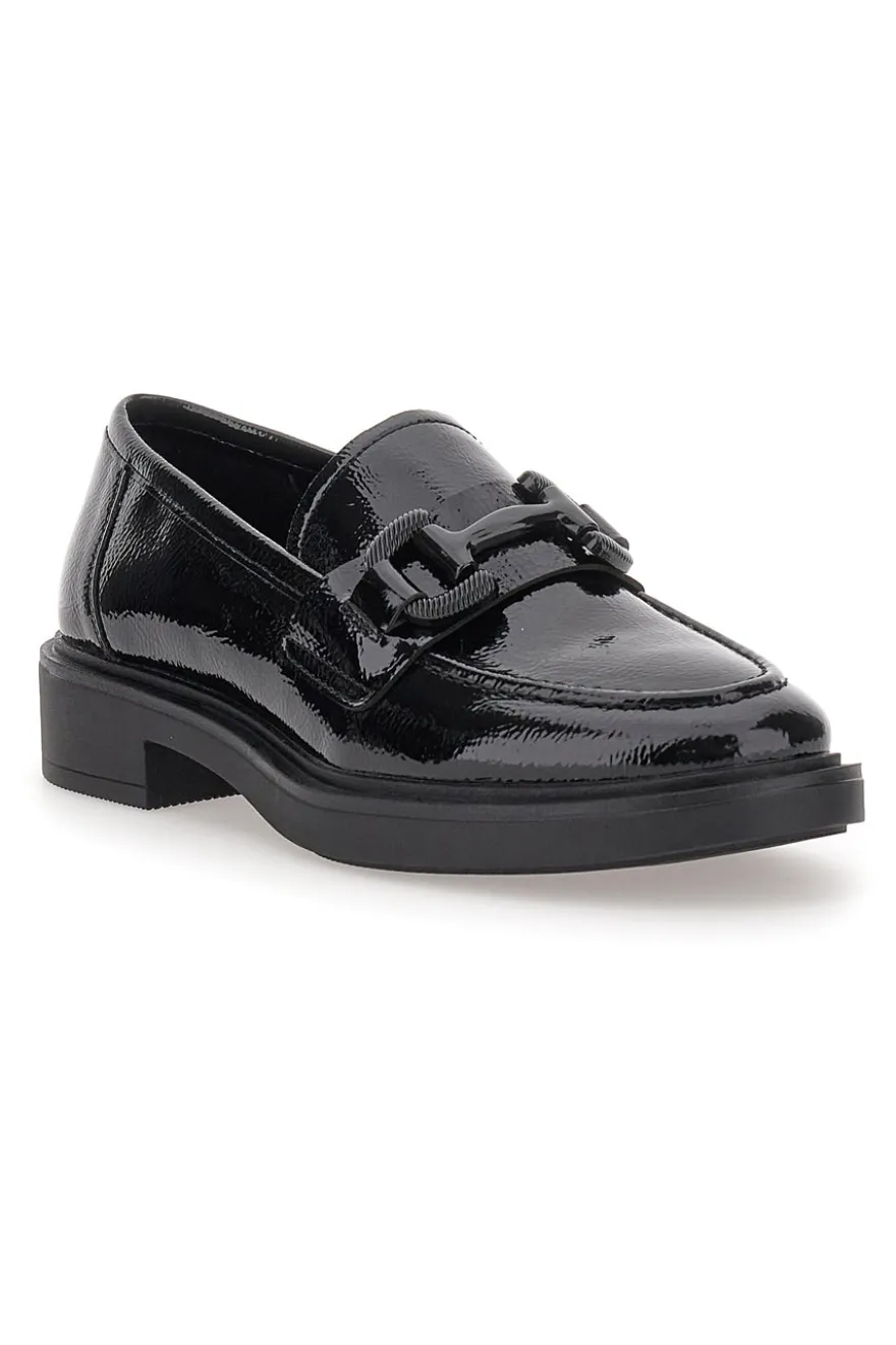 Mocassini neri in vernice PITTARELLO CAPSULE 24175001