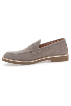 Mocassini Taupe In Pelle Scamosciata Pittarello 115