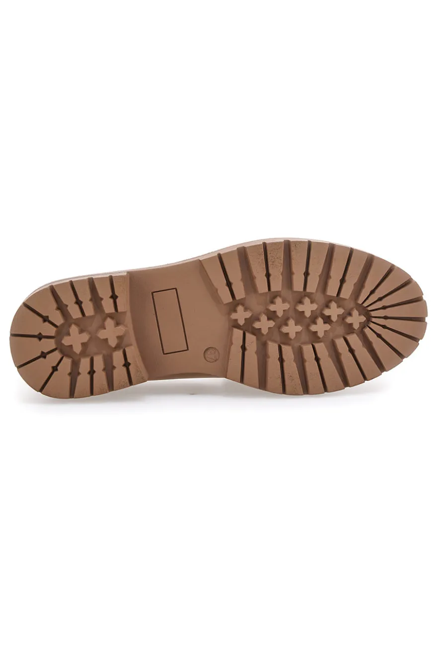 Mocassino Beige con Morsetto Dorato CAFE' COST 9Y7298