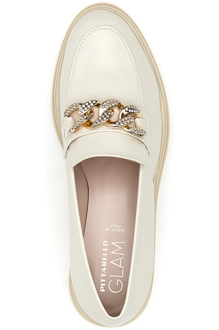 Mocassino con Catena Dorata Pittarello Glam 3402