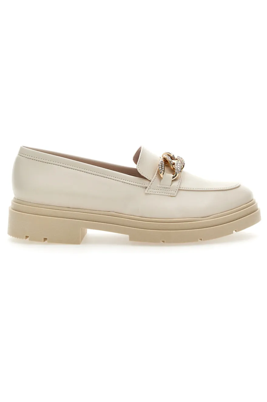 Mocassino con Catena Dorata Pittarello Glam 3402