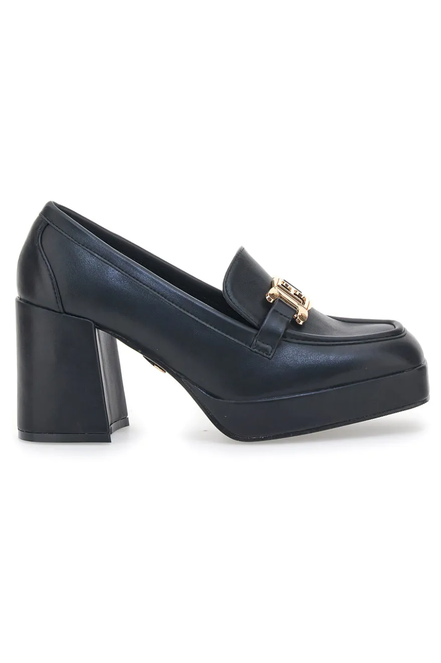 Mocassino con Tacco Laura Biagiotti 8227 Nero