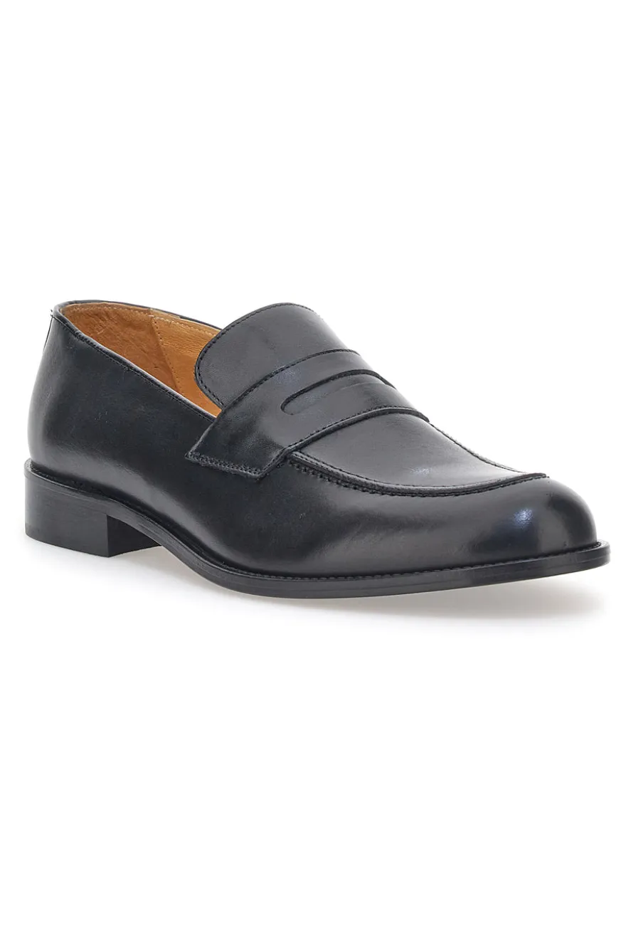 Mocassino in Vera Pelle Pittarello Plus 602 Nero