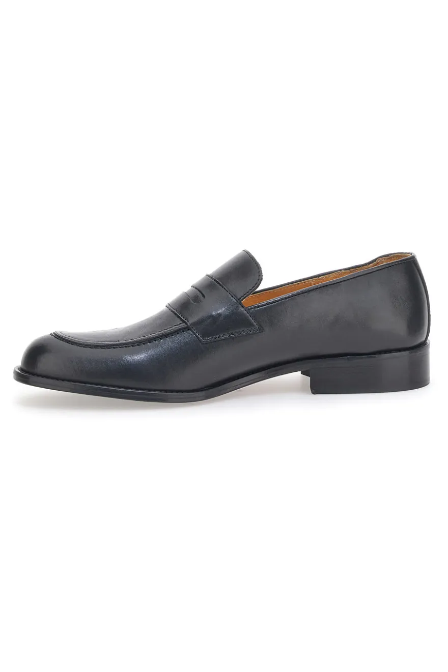 Mocassino in Vera Pelle Pittarello Plus 602 Nero