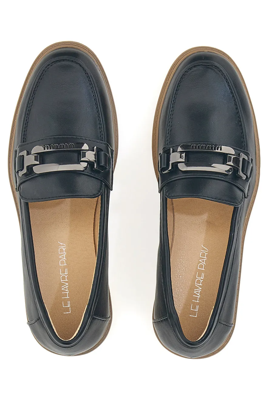 Mocassino Nero con Morsetto Le Havre Paris 526823