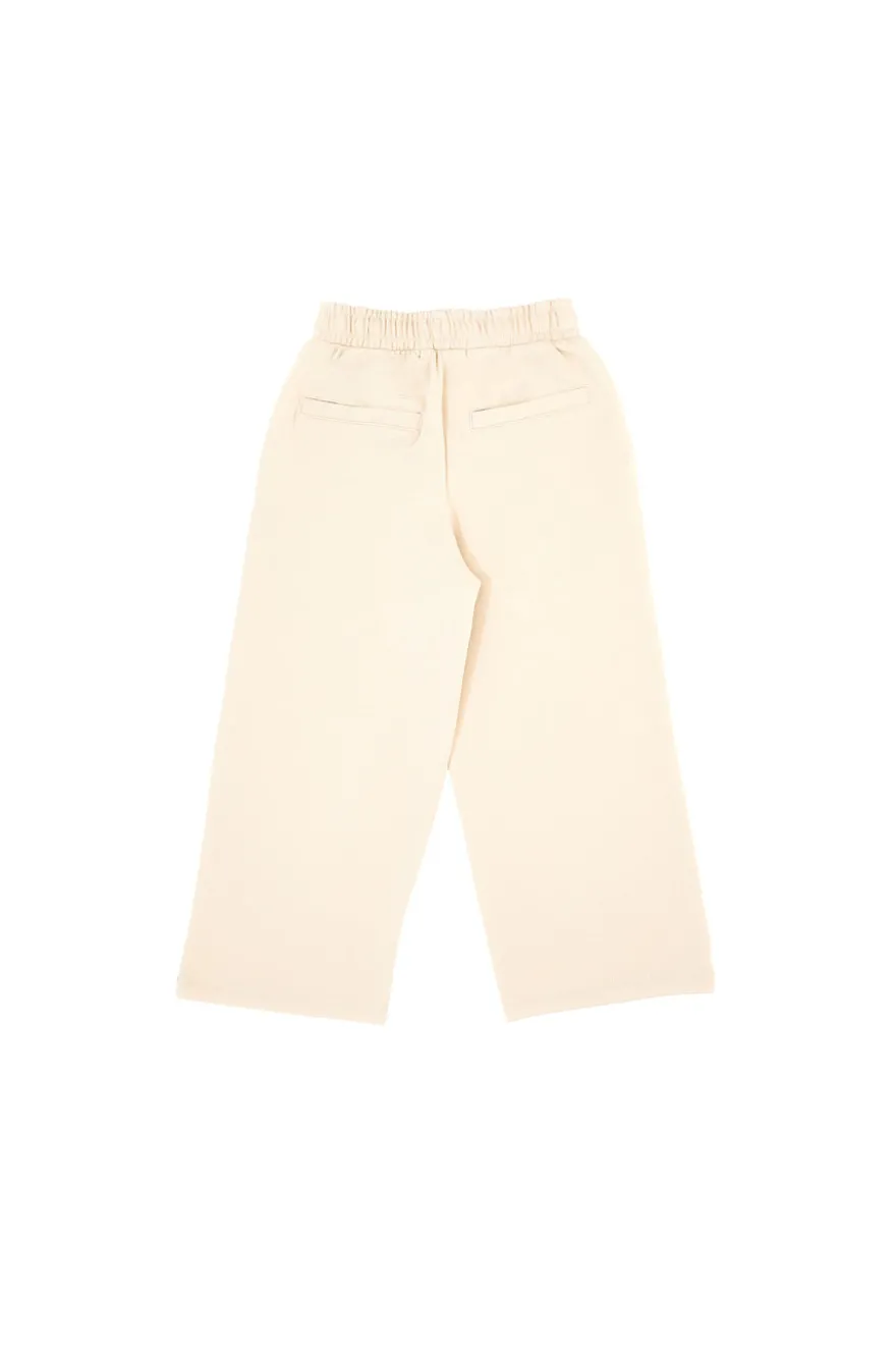 Pantaloni beige ampi con borchiette laterali Pitt Kids PT-KP-8022