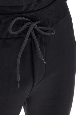 Pantaloni tuta sportivi neri con logo Abarth AH001PA