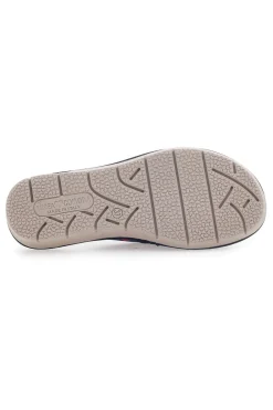 Pantofole Blu con Punta Aperta Linea Comoda 6974P