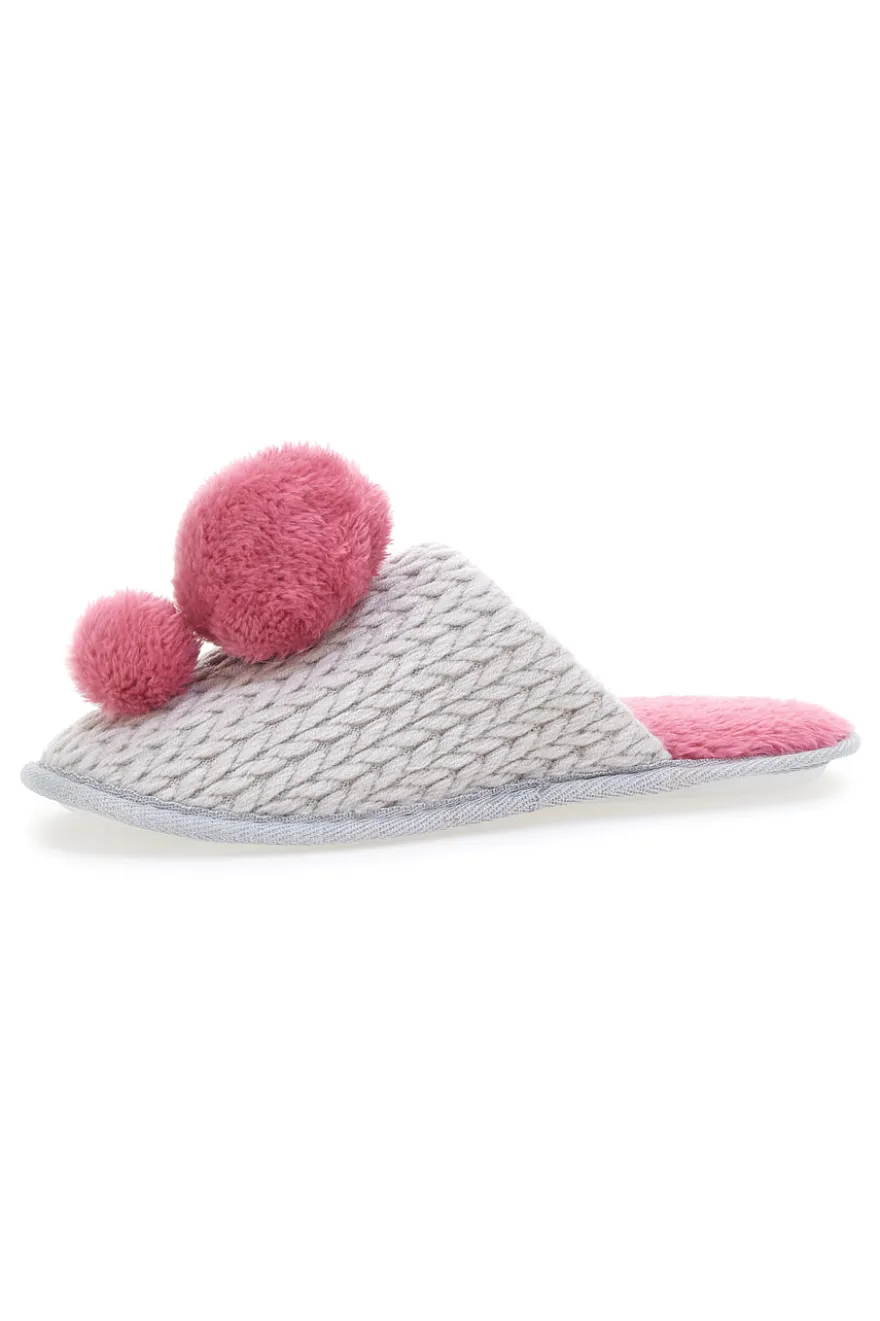Pantofole Grigio e Rosa The First 1