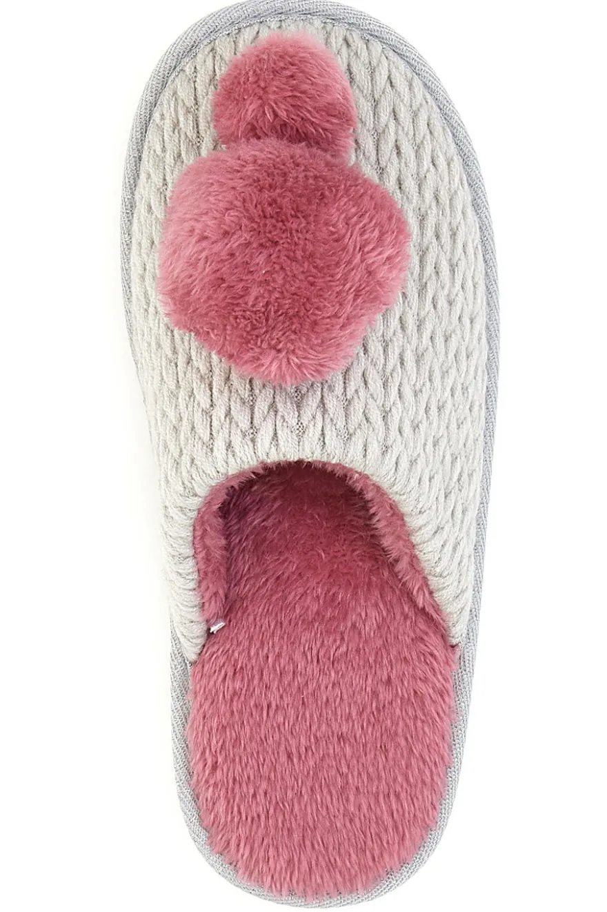 Pantofole Grigio e Rosa The First 1