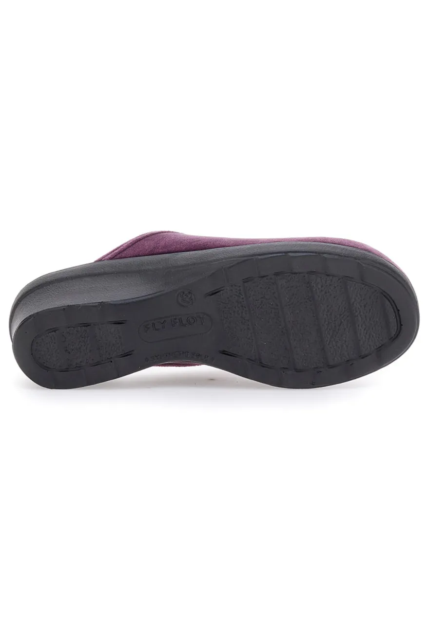 Pantofole Lilla Con Plantare Anatomico Made In Italy Fly Flot 767