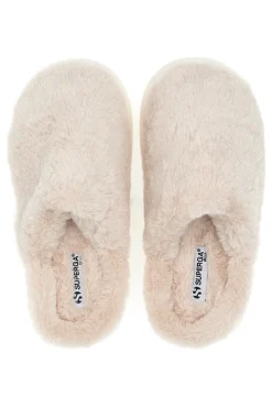 Pantofole rosa in tessuto effetto peluche Superga S45U866