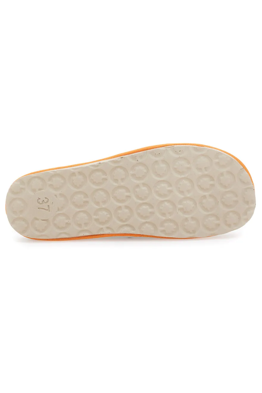 Pantofole verdi con bordo arancione INBLU 39 CS